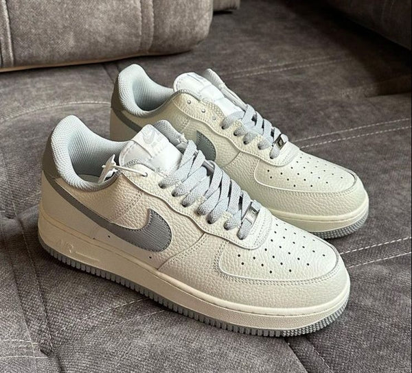 air force 1 low dark grey white sail