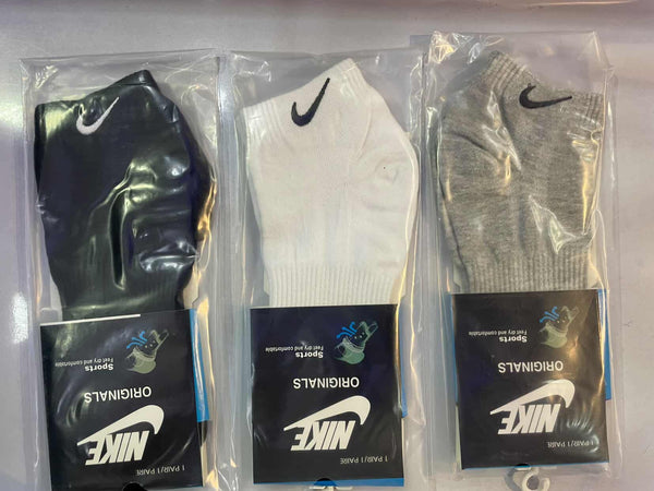 NIKE low ankle socks mix black white grey