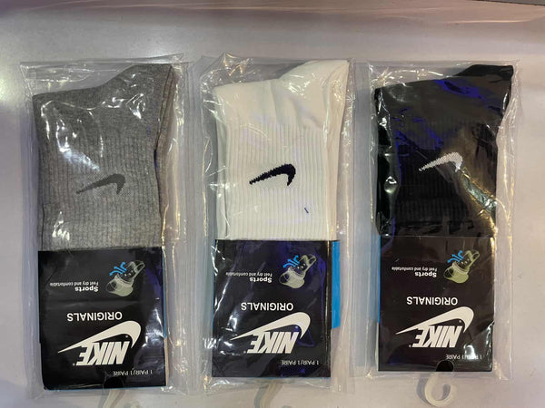 NIKE high ankle socks mix black white grey