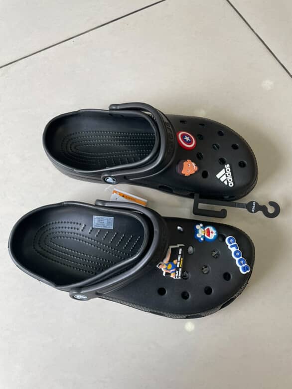 Crocs thick sole Black