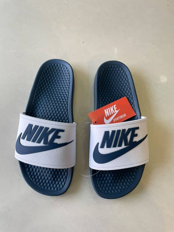 Nike slides Navy white waterproof