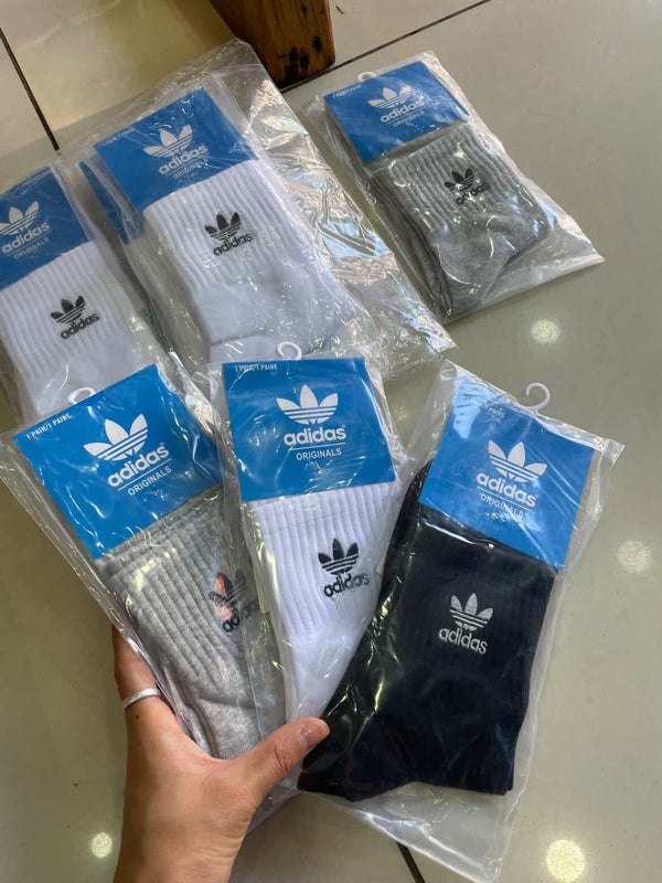 Adidas high ankle socks(adidas logo)