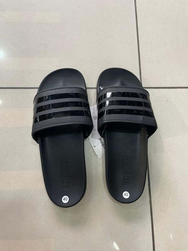 Adidas slippers black